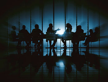 Office meeting discussing medicare considerations